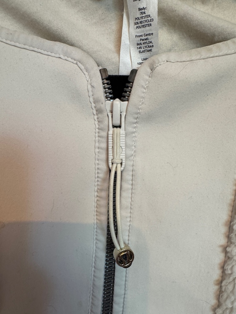 lululemon athletica Cream Teddy Zip Jacket - Picture 2 of 7